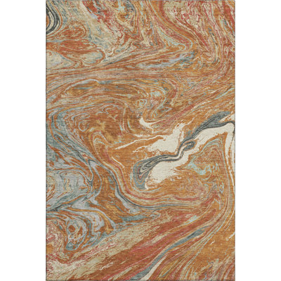 Premium Machine Washable Cossette AMF1061 Abstract Rug