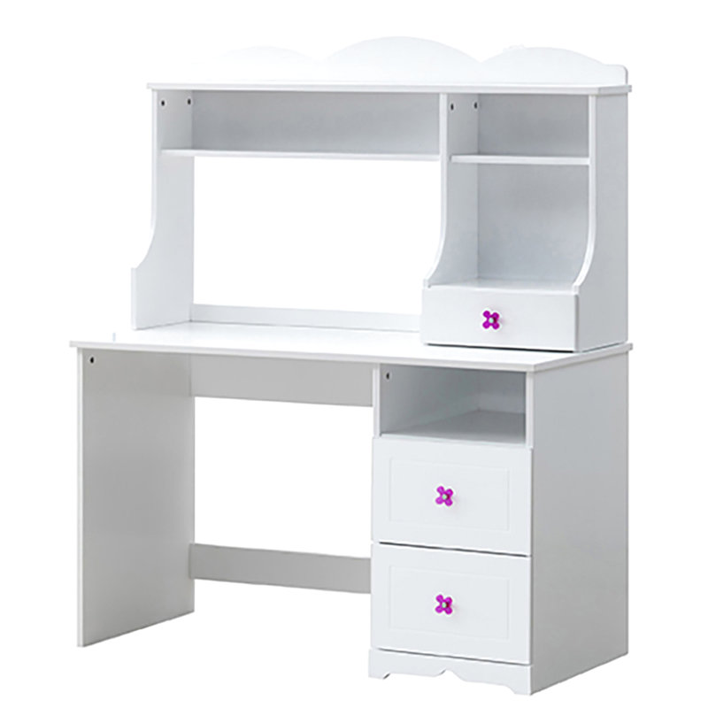 Bureau blanc 2 pour tâches de bureau - Base de traîneau