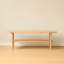 Table basse en bois massif avec tablette de rangement, structure en H robuste, facile à assembler-1453998973
