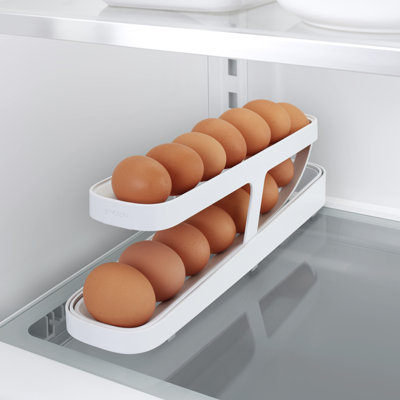 YouCopia® RollDown™ Refrigerator Egg Dispenser, Space-Saving Egg Storage