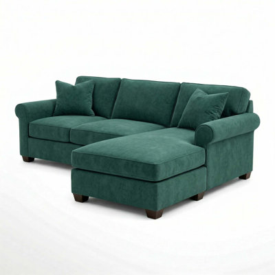 USA-Made L-Shaped Sectional Sofa with 5-Day Fast Shipping and Custom Fabric Options