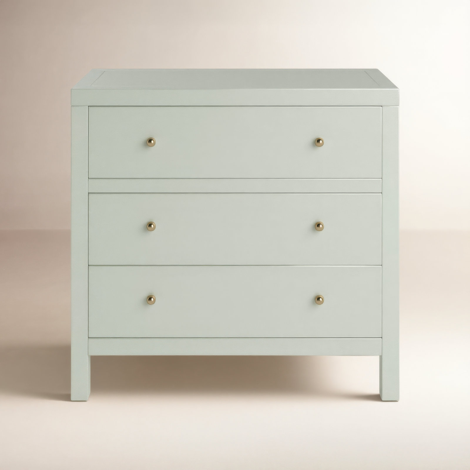 Celine 34" 3-Drawer Nightstand, Sage Green
