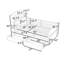 Lit plateforme simple en bois avec tiroirs de rangement, tablettes, port USB et lumière DEL-1072572159