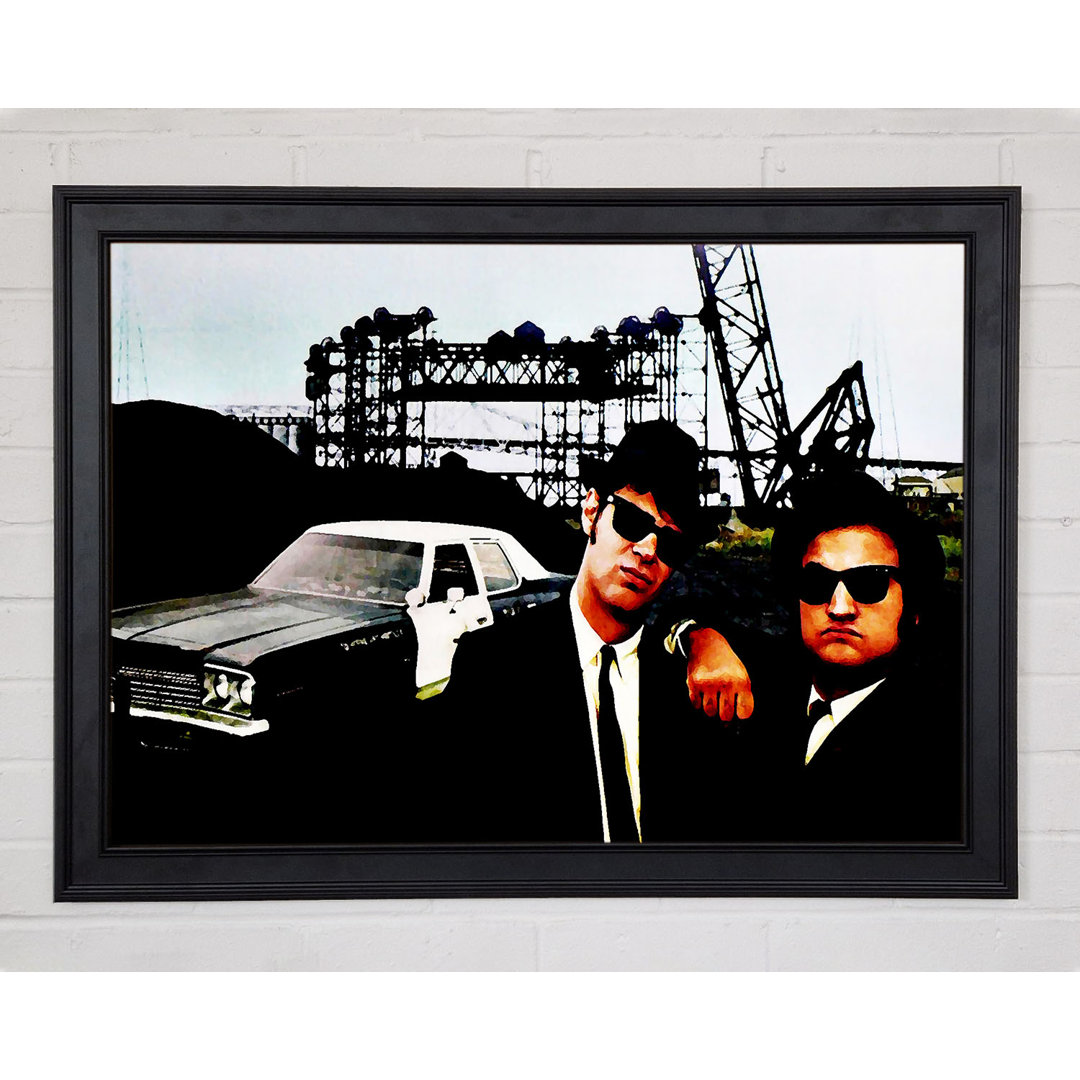 The Blues Brothers Police Car - Einzelner Bilderrahmen Kunstdrucke