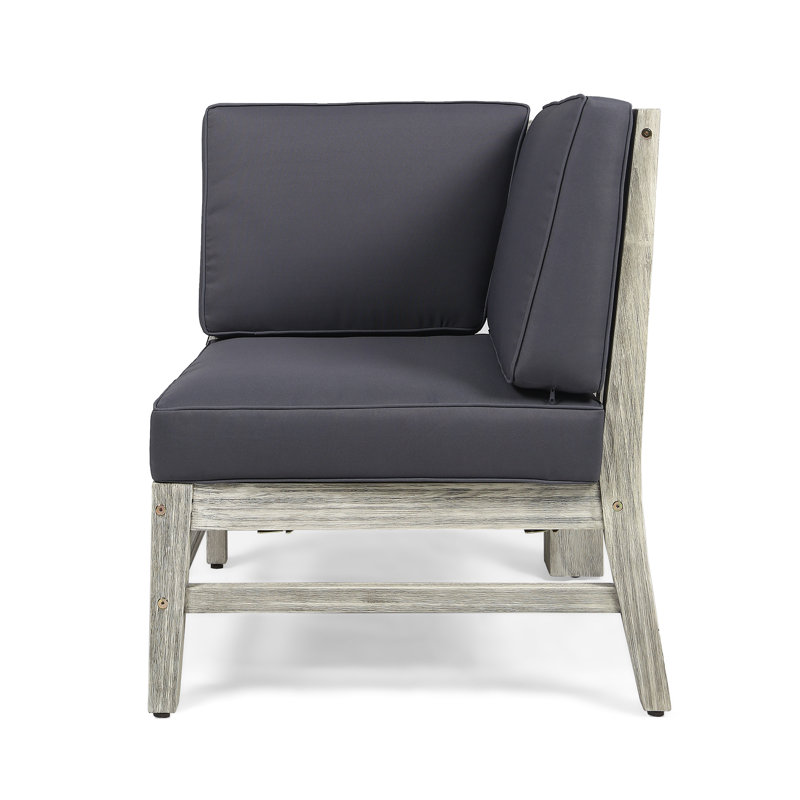 PERLA CORNER CHAIR, GREY