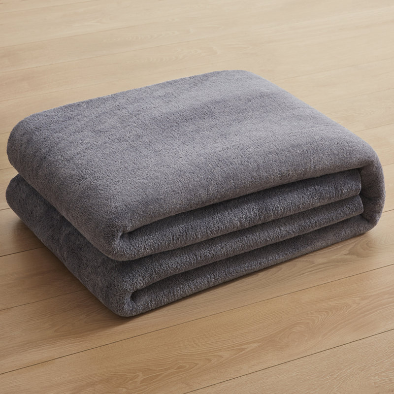 Luxurious Fluffy High-pile Living Room Large Area Rug, Rectangle 200 x 290 cm, Grey