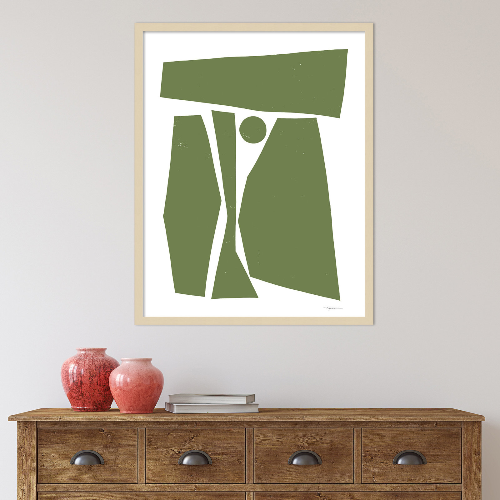 Composed Forms by Statement Goods, 33.25" H x 26.25" W x 0.88" D, Brown