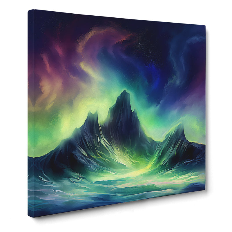 Northern Lights No.3 - Wrapped Canvas, 50cm H x 50cm W x 3cm D