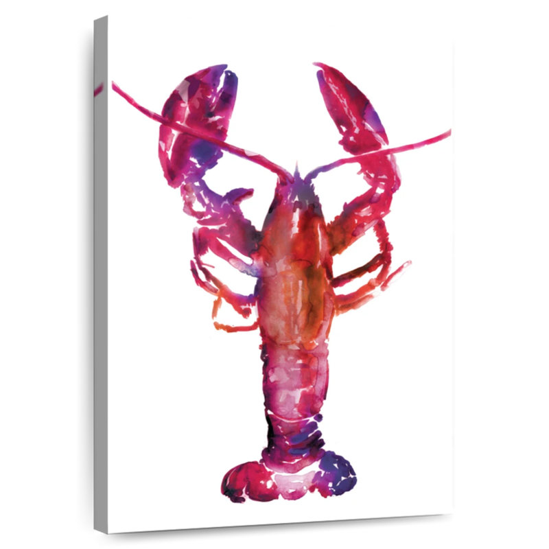 Homard multicolore Brampt, H 48 po x l 32 po