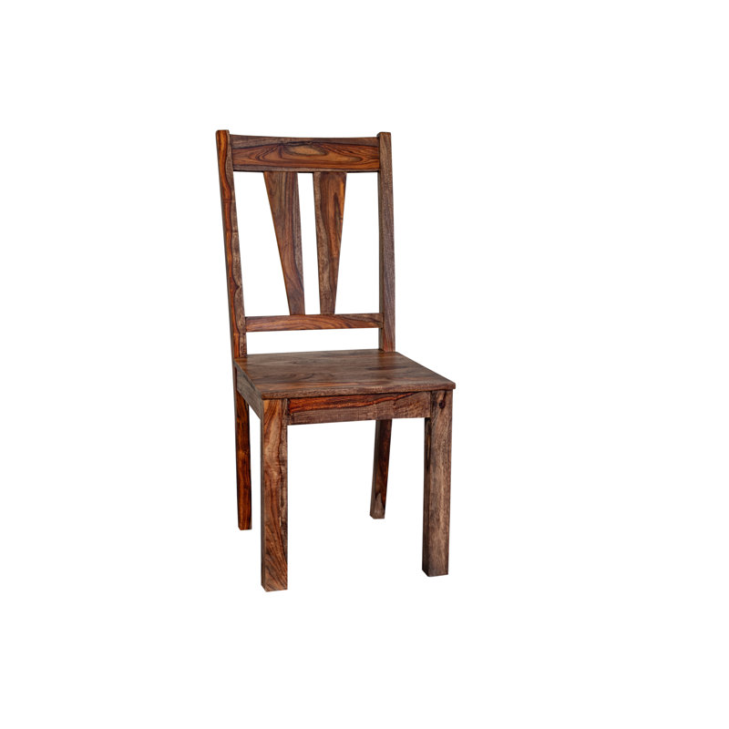 Ringgold 18'' H Solid Wood Side Chair, Brown