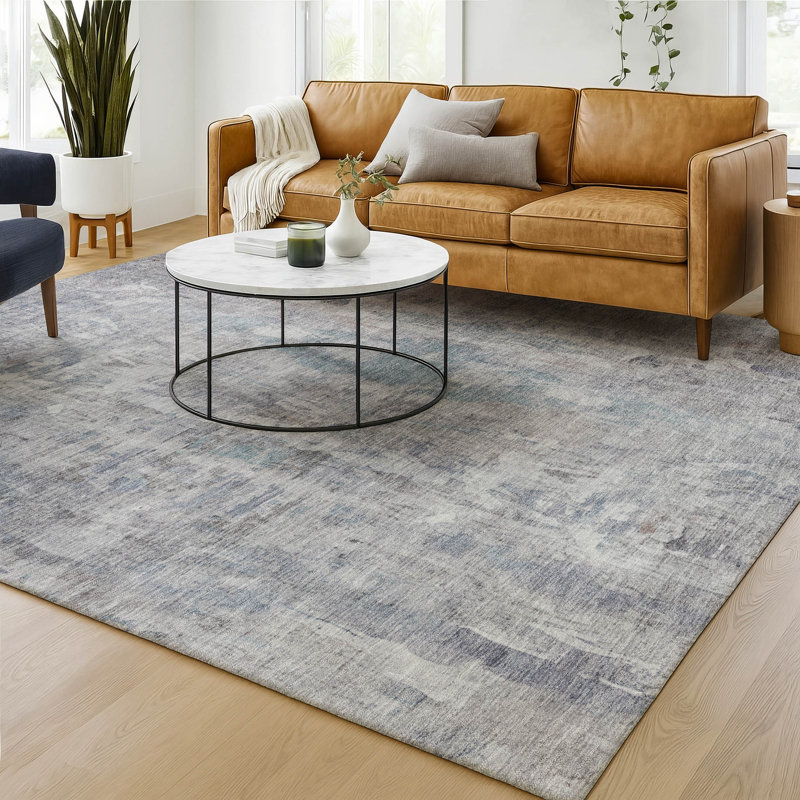 Premium Machine Washable Mayfield AMF2310 Abstract Rug, 3' x 5', Taupe