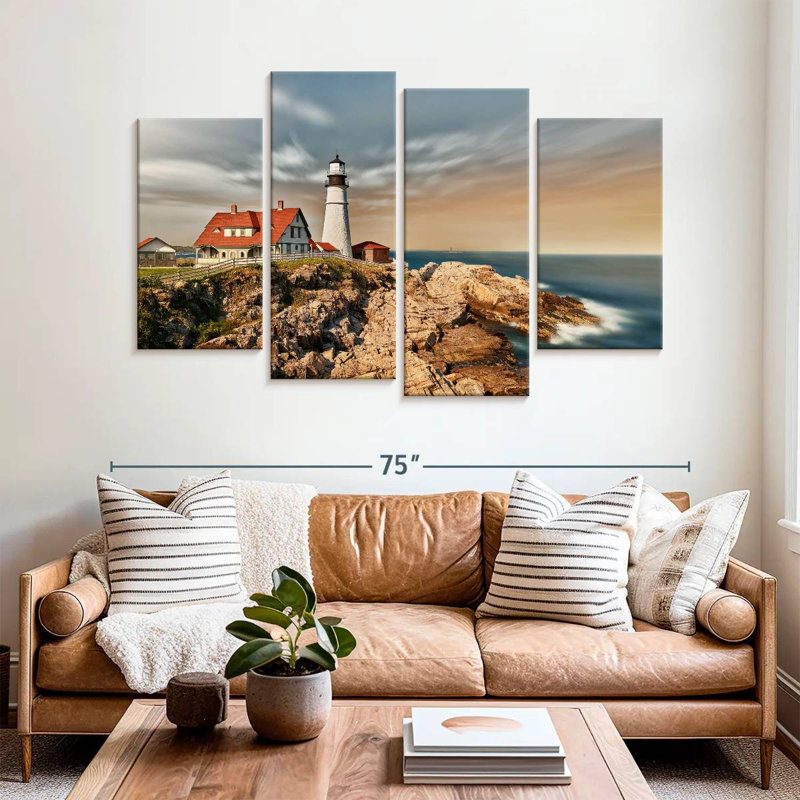 Aletra Cape Elizabeth Lighthouse, 42" H x 68" W