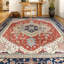 Tapis rouille / beige / bleu tissé à la main de haute qualité-72023452