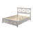 Gray Queen Storage Bed With Solid Wood And Structure, Transitional Style Size Bed, Built Frame