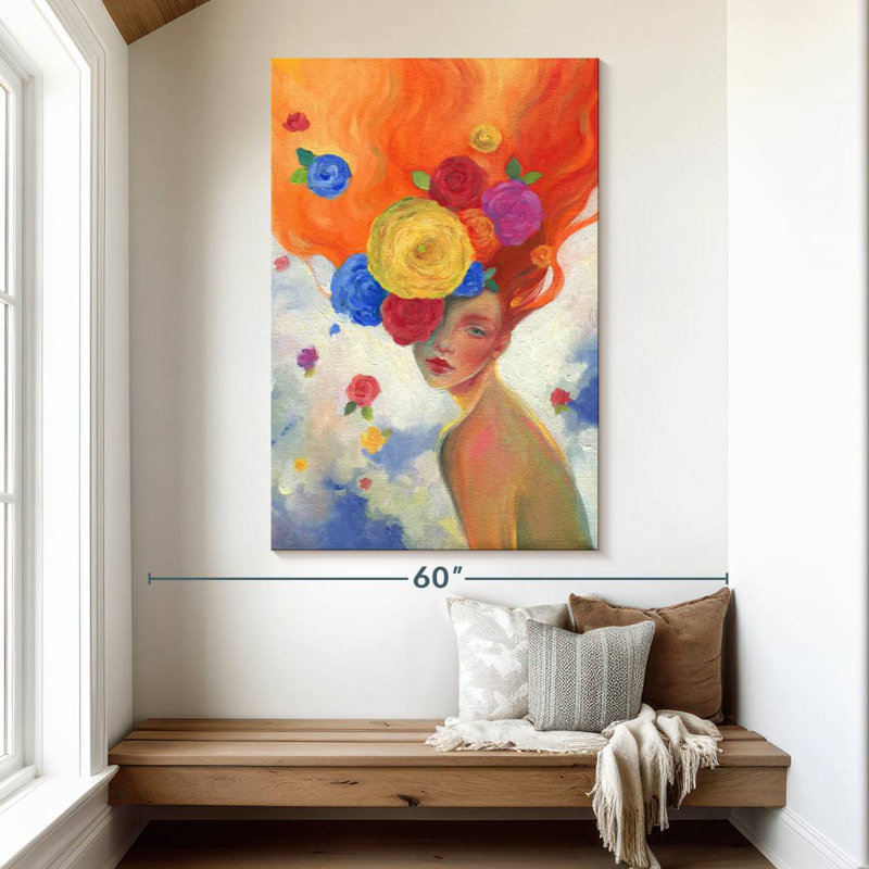 Fleur de Leisha, H 51 po x l 34 po