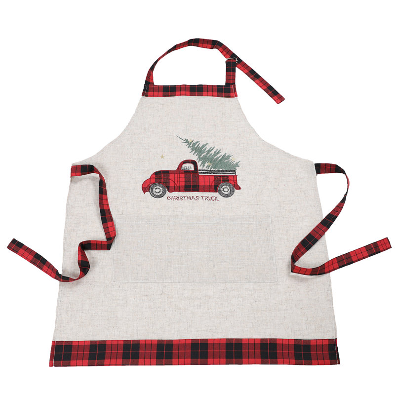 Tablier pour arbre de noël tartan truck