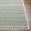 Dark Green Modern Outdoor Rug, Geometric Easy to Clean Rug For Patio, Balcony, Decks & Garden-1114692876