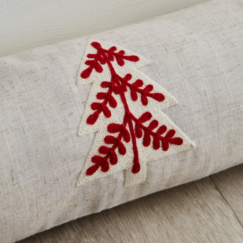 Tufted Christmas Tree Door Draught Excluder