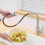 Robinet polyvalent en acier inoxydable noir polyvalent pour cuisine et salle de bain