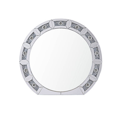 Faux Diamonds Accent Mirror (Assembled)