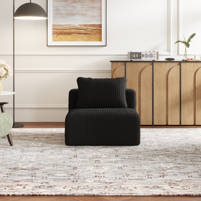 Modern Plush-upholstered Accent Sofa