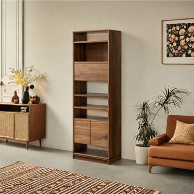 Chinese style floor mounted bookcase