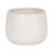 Stoneware Ceramic Planter with Textured Botanical Design.-1034251705