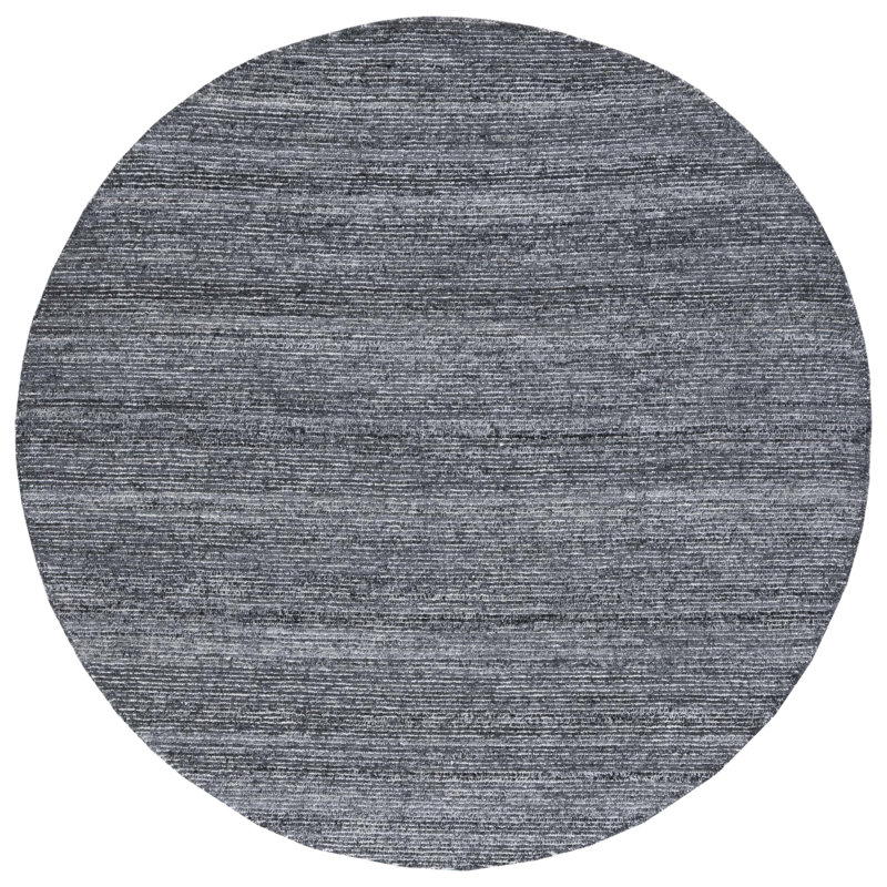 Tarneisha Mirage Hand Tufted Performance Striped Rug, Round 6'