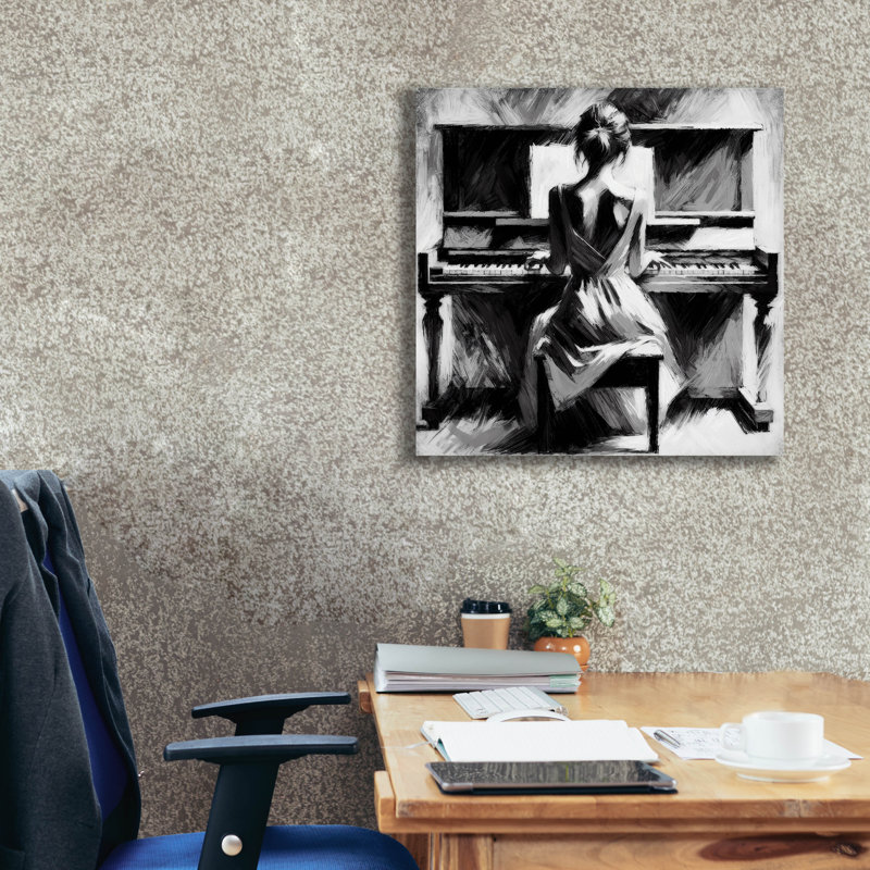 «Moonlight Sonata» par Rich Monet, art mural sur toile, H 26 po x l 26 po x P 1,5 po