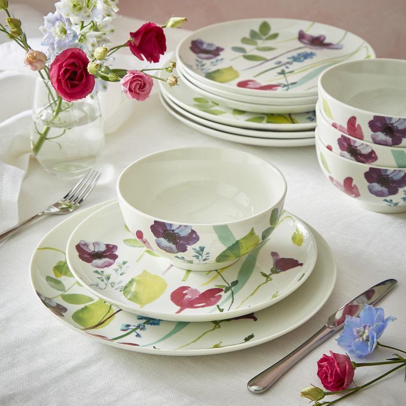 Portmeirion, Water Garden - 12 Piece Set, Service for 4