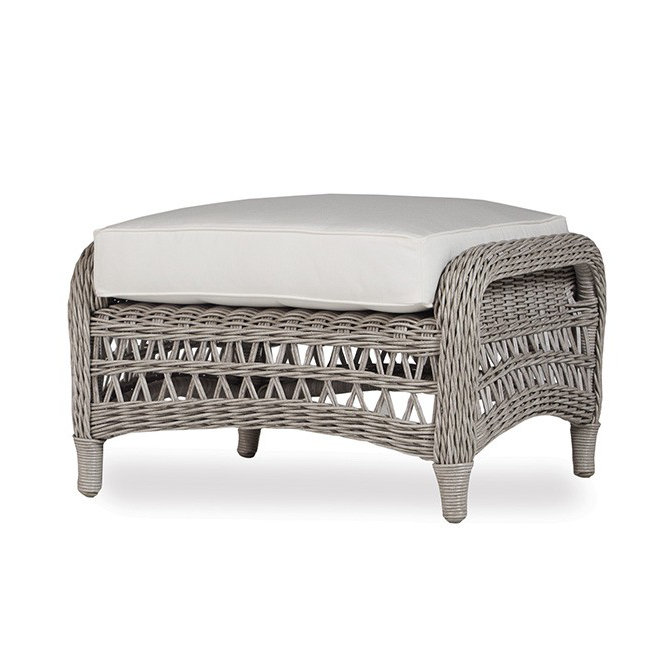 Mackinac Outdoor Ottoman, Demo Oatmeal