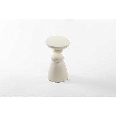 Table de bout ovale en fibre de verre, style minimaliste moderne pour le salon, Scratch, facile à entretenir et à utiliser dans une chambre d'angle, stable et imperméable, sans assemblage requis, finition laquée