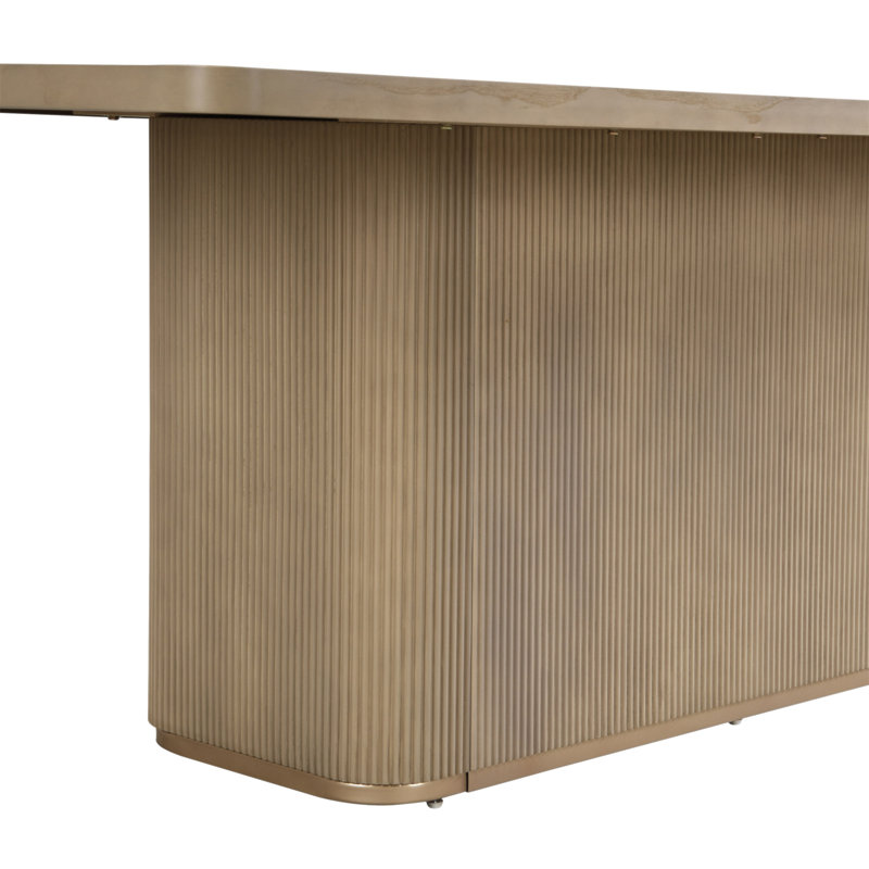 Table de salle à manger rectangulaire 84 po (emballage de 2 boîtes) - Naturel, Natural