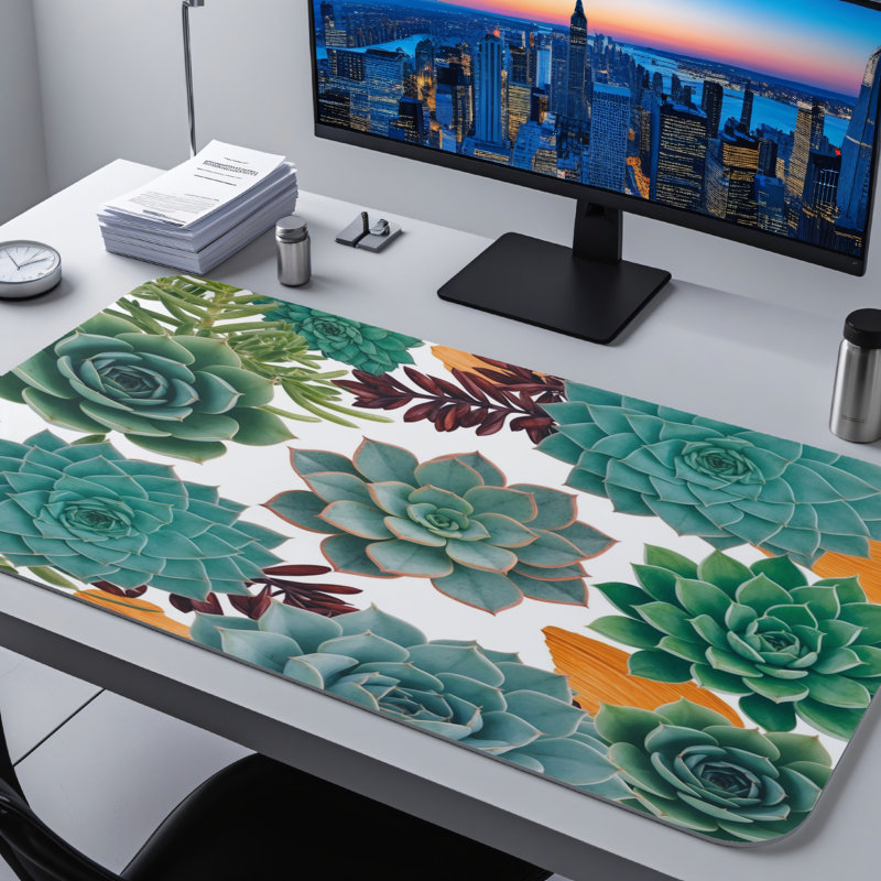 Polyester Desk Pad, 14.4x12.1