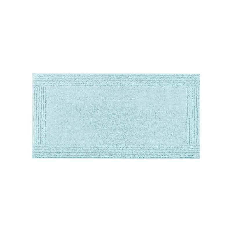 1 salle de bain réversible 100% coton 3000 g / m² 24 x 44 po Algodones Bleu, Simple - L 44 po x l 24 po