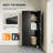 72" H Metal Double-Door Lockable Mobile Storage Cabinet - Wheeled Multi-functional Tool Organizer for Workshop & Garage-1271457170