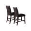 Collection de 2 chaises à hauteur de comptoir, bois et structure, revêtement en similicuir, capacité de poids de 250 lb, sièges de décoration de salle à manger, structure robuste, 250 lb