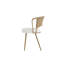 Chaise de salle à manger - Ensemble de 4 chaises de cuisine avec pieds en métal (brun)