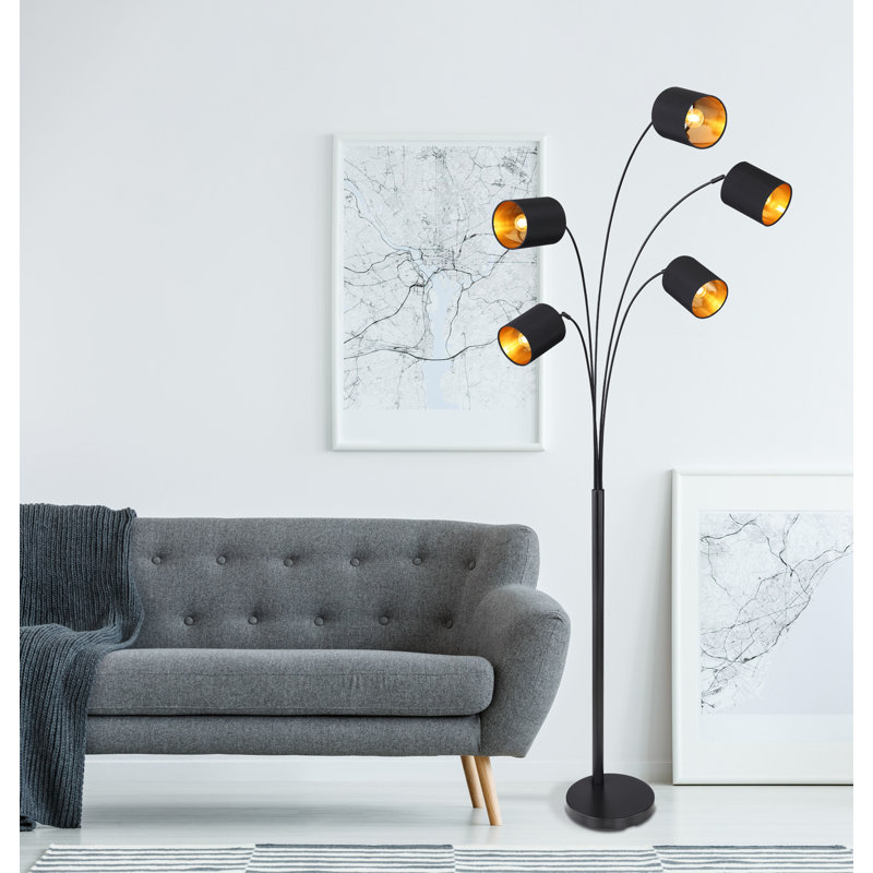 Gentle 204cm Black Tree Floor Lamp