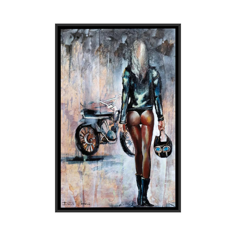 Follow Me 1 Piece Painting on Canvas, 66.04 cm H x 45.72 cm W, Black Framed