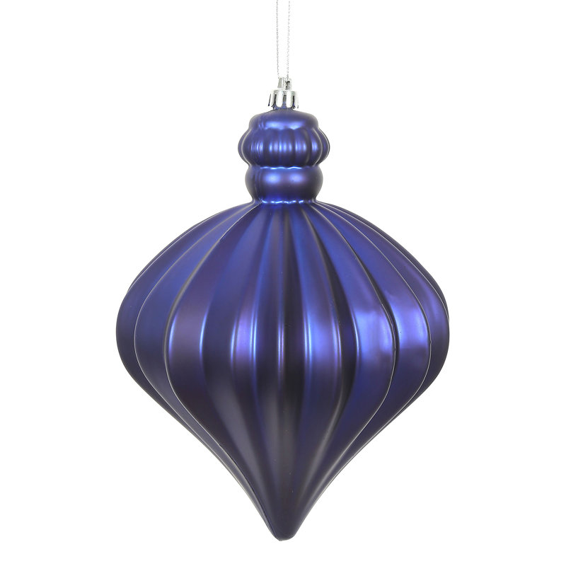 Ornement de Noël oignon 6 po, Bleu de cobalt