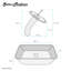 Lavabo vasque rectangulaire en verre avec robinet Cascade-59226972-59675749