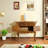 Elegant Two-Door Cabinet with Brass Accents