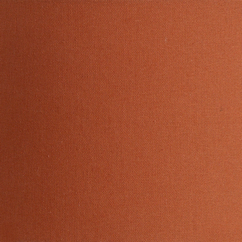 Henry 20cm H Cotton Drum Lamp Shade ( Clip On ) in Orange