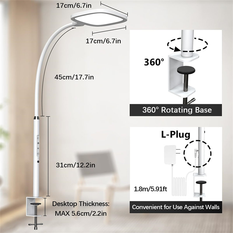 Desk Lamp, White