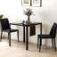 Glass Top Metal Base Dining Table