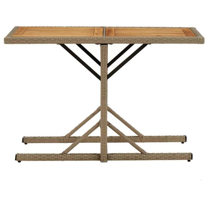 Pavlatka Rectangular Metal Outdoor Dining Table , 53cm cm W 110cm cm D