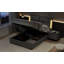 Lit plateforme tapissier hydraulique avec rangement à DEL et capteur de lumières DEL, cadre de lit en similicuir sans sommier-1900989315
