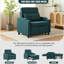 Fauteuil-lit convertible compact 3-en-1 avec chargement USB et Type-C-569838266