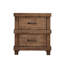 Wooden Nightstand With 2 Drawers